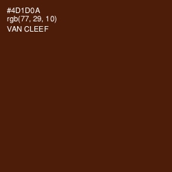 #4D1D0A - Van Cleef Color Image