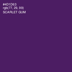 #4D1D63 - Scarlet Gum Color Image