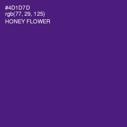 #4D1D7D - Honey Flower Color Image