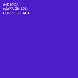 #4D1DCA - Purple Heart Color Image