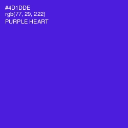 #4D1DDE - Purple Heart Color Image