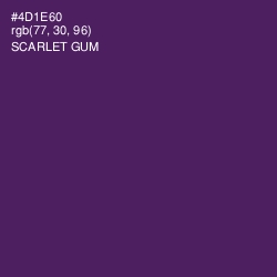 #4D1E60 - Scarlet Gum Color Image