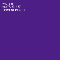 #4D1E85 - Pigment Indigo Color Image