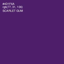 #4D1F6A - Scarlet Gum Color Image