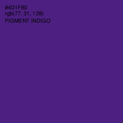 #4D1F80 - Pigment Indigo Color Image