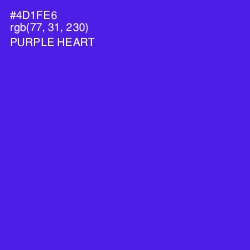 #4D1FE6 - Purple Heart Color Image