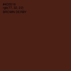 #4D2016 - Brown Derby Color Image