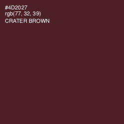 #4D2027 - Crater Brown Color Image