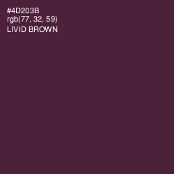 #4D203B - Livid Brown Color Image