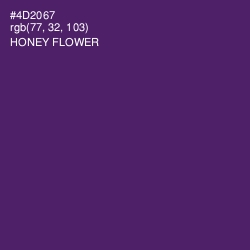 #4D2067 - Honey Flower Color Image