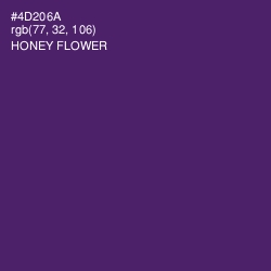 #4D206A - Honey Flower Color Image