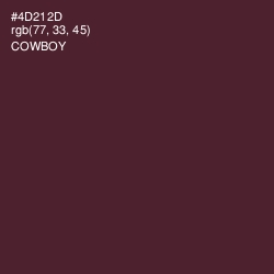 #4D212D - Cowboy Color Image