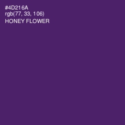 #4D216A - Honey Flower Color Image