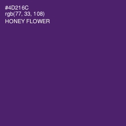 #4D216C - Honey Flower Color Image