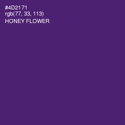 #4D2171 - Honey Flower Color Image