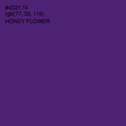 #4D2174 - Honey Flower Color Image