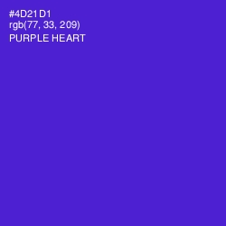 #4D21D1 - Purple Heart Color Image