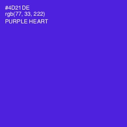 #4D21DE - Purple Heart Color Image