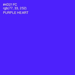 #4D21FC - Purple Heart Color Image