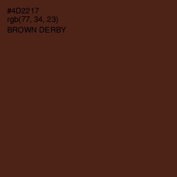 #4D2217 - Brown Derby Color Image