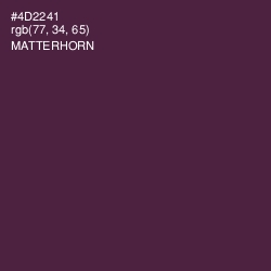 #4D2241 - Matterhorn Color Image