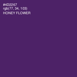 #4D2267 - Honey Flower Color Image