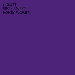 #4D2379 - Honey Flower Color Image