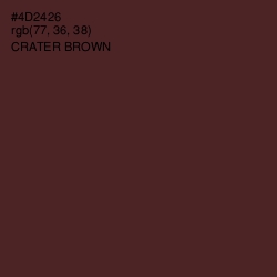 #4D2426 - Crater Brown Color Image