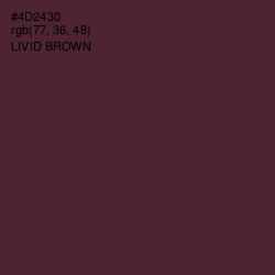 #4D2430 - Livid Brown Color Image