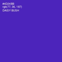 #4D24BB - Daisy Bush Color Image