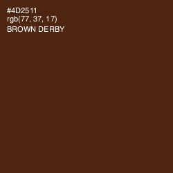 #4D2511 - Brown Derby Color Image