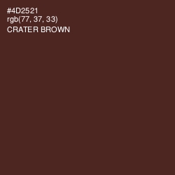 #4D2521 - Crater Brown Color Image