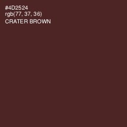 #4D2524 - Crater Brown Color Image