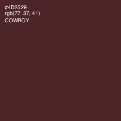 #4D2529 - Cowboy Color Image