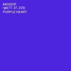 #4D25DF - Purple Heart Color Image