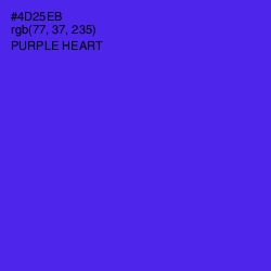 #4D25EB - Purple Heart Color Image