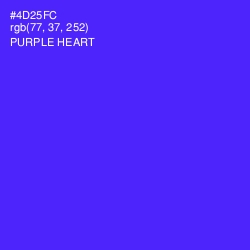 #4D25FC - Purple Heart Color Image