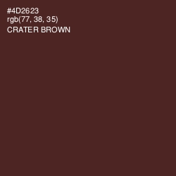 #4D2623 - Crater Brown Color Image
