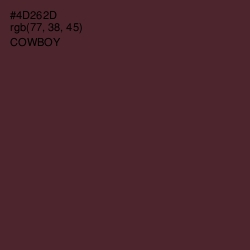 #4D262D - Cowboy Color Image