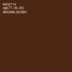 #4D2714 - Brown Derby Color Image
