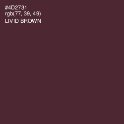 #4D2731 - Livid Brown Color Image