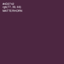 #4D2742 - Matterhorn Color Image