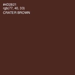 #4D2821 - Crater Brown Color Image