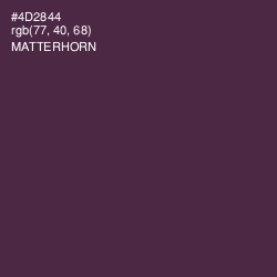 #4D2844 - Matterhorn Color Image