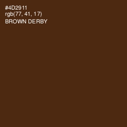 #4D2911 - Brown Derby Color Image