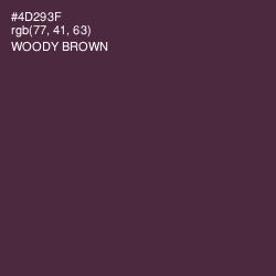 #4D293F - Woody Brown Color Image