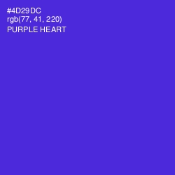 #4D29DC - Purple Heart Color Image