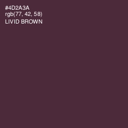 #4D2A3A - Livid Brown Color Image