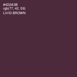 #4D2A3B - Livid Brown Color Image