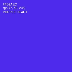 #4D2AEC - Purple Heart Color Image